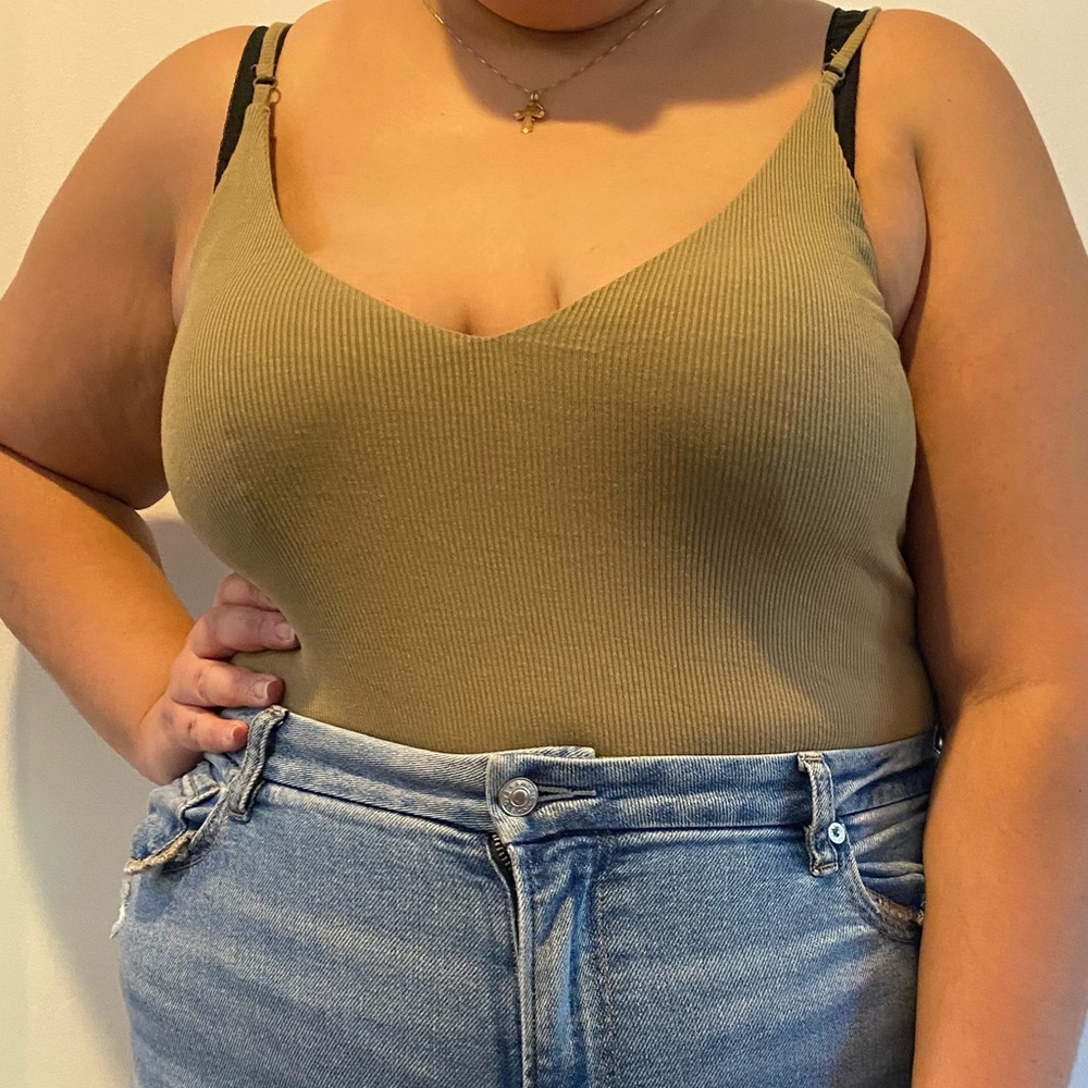 PLUS SIZE green bodysuit LIKE NEW